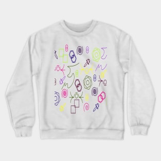 Colored Pattern Crewneck Sweatshirt